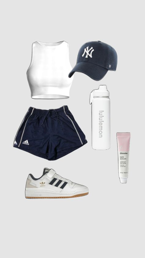 Cute Sport Outfits, Outfit Sporty, Outfit Sport, Gymwear Outfits, Alledaagse Outfits, Sports Outfit, Dance Outfits Practice, Tennis Outfit, Fitness Wear Outfits