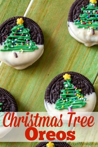 Christmas Oreos, Chocolate Christmas Tree, Joululahjat Diy, Christmas Tree Desserts, Jul Mad, Easy To Make Cookies, Xmas Treats, Christmas Deserts, Make Cookies