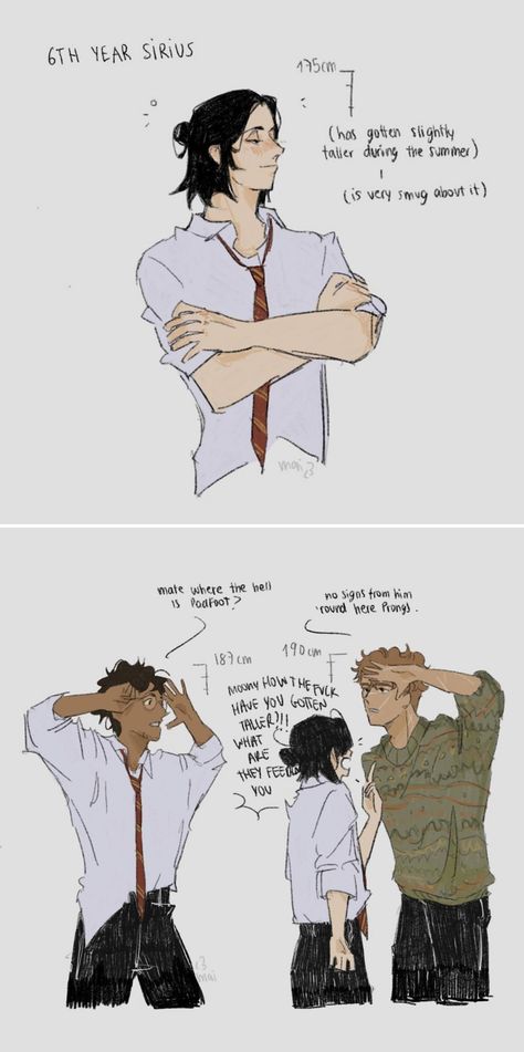 Wolfstar Dark Academia, Harry Potter Mauraders Fanart, Marauders Animagus Fanart, Poly Mauraders, Marauders Yearbook Fanart, Young Marauders Fan Art, Marauders Modern Au, Maurders Era Fanart, Meeks X Pitts