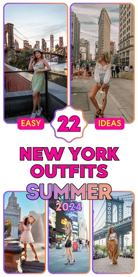 Explore the vibrant streets of the Big Apple with these trendy new york outfits summer collection. Whether you're looking for casual new york summer outfits to stroll through Central Park or chic new york city outfits summer for a rooftop party, we've got you covered. Discover versatile styles that blend comfort with fashion, perfect for the bustling urban environment. New York Jeans Outfit, 5 Days In New York City Outfits, Street Style New York Summer, Summer 2024 Nyc Outfits, City Weekend Outfit Summer, Nyc Summer Street Style 2024, Simple New York Outfits, Summer Nyc Outfits Casual, Nyc Street Style Summer 2024