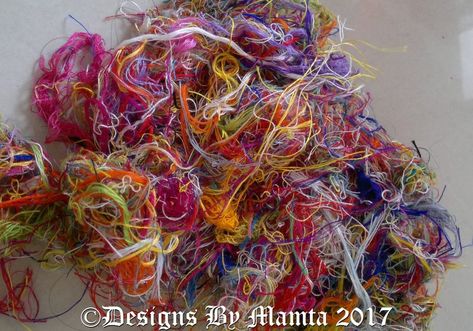 What To Do With Embroidery Floss, Thread Scraps, Embroidery Floss Projects, Craft Embroidery, Mad Woman, Scrap Fabric Crafts, Scrap Fabric Projects, I Am Not Afraid, How To Make Purses