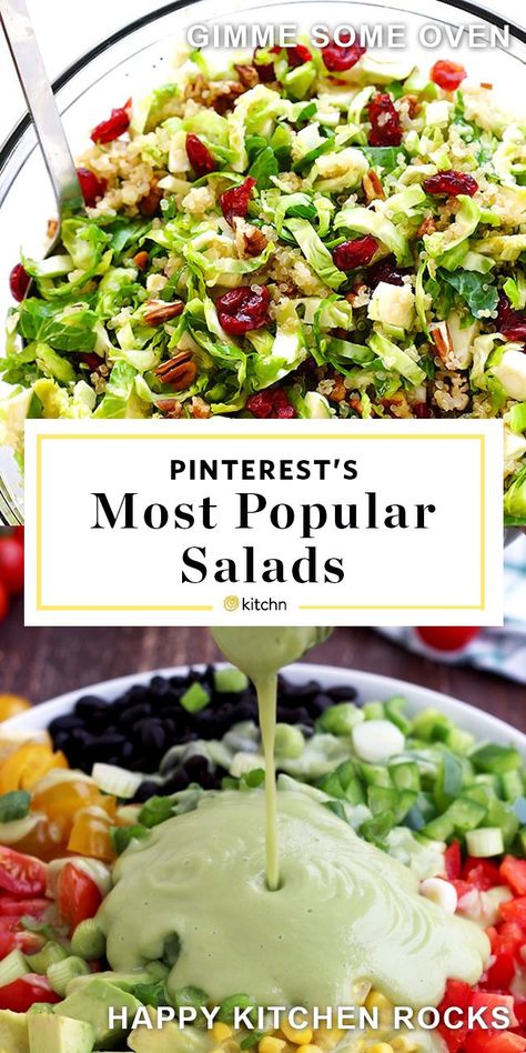 Clean Eating Salads, Popular Salads, Salad Recipes Healthy Lunch, Fresh Salad Recipes, Best Salad Recipes, Salad Recipes For Dinner, Veggie Salad, Fresh Salads, Easy Salads