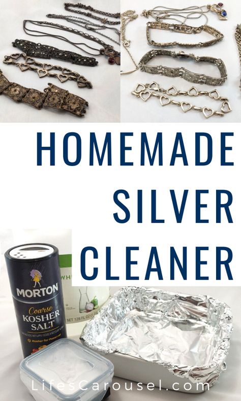 Diy Silver Cleaner Remove Tarnish, Home Made Silver Jewelry Cleaner, Tarnished Jewelry Cleaning, Best Way To Clean Silver Jewelry, How To Make Silver Shine Again, How To Restore Silver Jewelry, Diy Cleaning Silver Jewelry At Home, Homemade Jewelry Cleaner Silver, How Can I Clean My Silver Jewelry