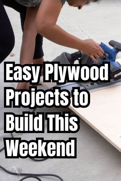 No Saw Wood Projects, Small Wood Work Projects, Simple Carpentry Projects, Easy Diy Wood Projects Furniture, Things To Make With Plywood, Plywood Ideas Projects, One Day Woodworking Projects, Plywood Woodworking Projects, One Sheet Plywood Projects