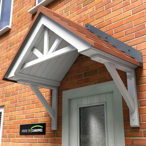 Diy Door Canopy, Back Door Canopy, Door Canopies, Over Door Canopy, Porch Overhang, Front Door Awning, Door Overhang, Front Door Canopy, Porch Canopy