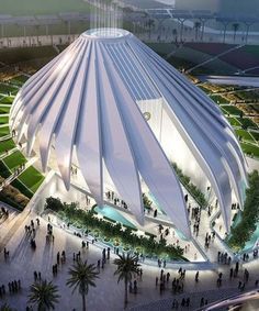 Pavilion Architecture, Santiago Calatrava, Dubai Expo 2020, معرض فني, Santiago Calatrava Architecture, Dubai Architecture, Arsitektur Masjid, Unusual Buildings, Expo 2020