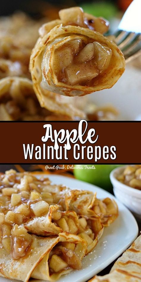 Crepe Toppings Breakfast, Dessert Crepes Filling, Apple Crepes Filling, Dessert Crepes Recipe, Crepe Toppings, Crepes Recipe Easy, Crepes Healthy, Crepe Breakfast, Crepe Dessert