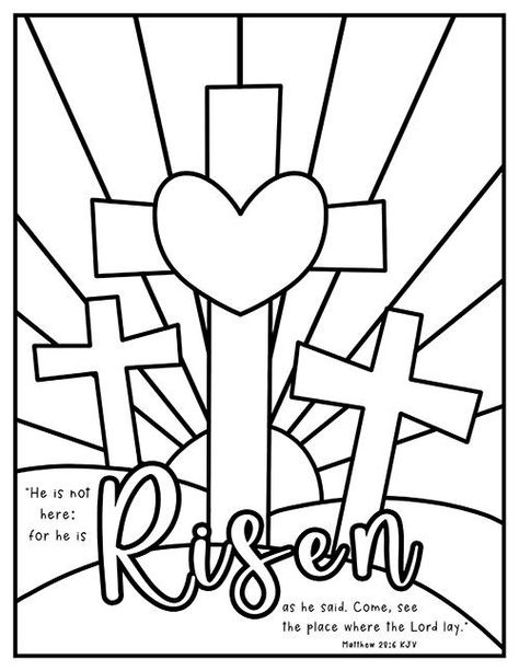 Free printable cross coloring pages for kids! These Easter Cross coloring pages can be used for a variety of Bible lessons, and Sunday School activities. You'll also find Jesus Loves Me Cross, Christmas Crosses to color and so much more. Cross Easter Crafts For Preschoolers, Free Christian Easter Crafts For Kids, Free Resurrection Printables, Children Church Easter Craft, Kids Easter Printables, Easter Crafts For Kids Christian Free Printables, Easter Crafts Christian Preschool, Easy Easter Coloring Pages Printable Free, Easy Easter Sunday School Crafts