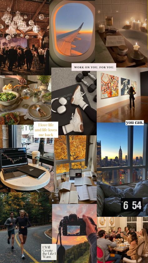 Vision board for 2024 with inspiring quotes and new years resolutions Vision Board Poster, Manifesting Vision Board, Vision Board Collage, Vision Board Examples, Spiritual Wallpaper, Vision Board Wallpaper, Vision Board Goals, Collage Board, New Years Resolutions