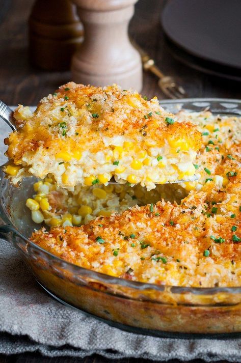 This is not your average pie! Sweet Corn Pie, Corn Pie, Comfort Food Recipes Dinners, Easy Comfort Food, Corn Recipes, Healthy Comfort Food, Edamame, Sweet Corn, Side Recipes