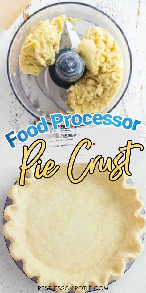 The Perfect Pie Crust Recipe, Quiche, Pie Crust Recipe Double, Easy Deep Dish Pie Crust, Pie Crust Made In Food Processor, Pie Crust With Food Processor, All Butter Double Pie Crust Recipe, Pie Crust Recipe In Food Processor, Food Processor Pie Dough