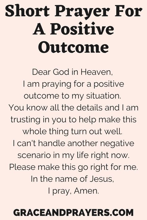 Prayers For Positive Outcome, Everyday Short Prayers, Prayers To God For Guidance, Prayers For Different Situations, How To Ask God For Help, Prayers For Positivity, Thank God Prayers, Prayer For Positivity, Prayer For Good News