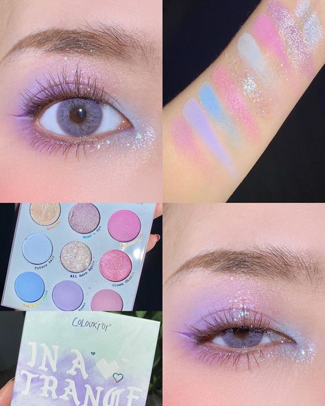 Colourpop Eyeshadow Looks, Edc Makeup, Colourpop Eyeshadow Palette, Colourpop Eyeshadow, Makeup Package, Korean Eye Makeup, Magical Makeup, Ulzzang Makeup, Eye Makeup Pictures