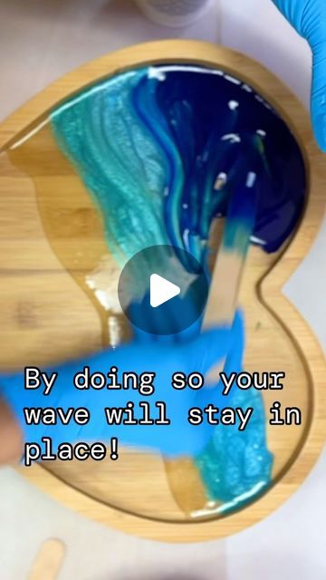 Carey Gerst LLC on Instagram: "🌊💙 Are you ready to embark on your resin art journey?   🌊 Let’s start with the first wave layer, which sets the foundation for your masterpiece! Follow these steps for a successful first wave layer. READ the captions in the video!!   💙 @eyecandypigments  Satori White Okinawa Blue Angel Blue Suiko Blue Use Code Blucherry to save 15% at checkout!   🌊 @masepoxies  Table Top Resin Use Code Blucherry to save $$ at checkout!   . . . . . . . . . . . #resinart #howto #tutorial #arttutorial #phoenix #artreels" How To Resin A Table Top, How To Use Resin For Beginners Video, Underwater Resin Art, Resin Art Beach Theme, Diy Beach Resin Art, Epoxy Resin Ocean Art, How To Use Resin On Wood, How To Make Resin Beach Art, How To Do Resin Art Tutorials