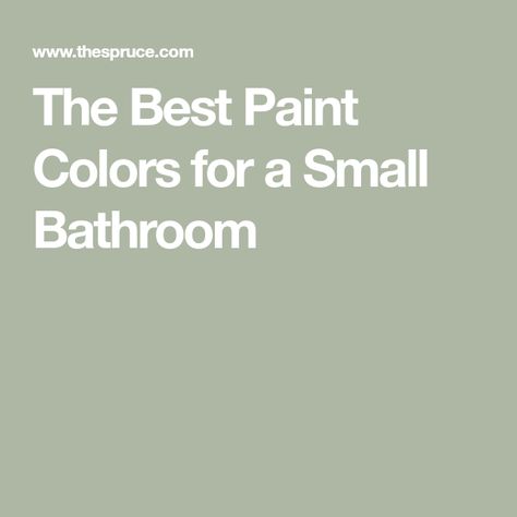 Best Half Bath Paint Colors, Small Bathroom Paint Colors Farmhouse, Best Paint For Small Bathroom, Best Benjamin Moore Bathroom Colors, Small Half Bathroom Paint Colors, Best Colours For Bathroom, Sherwin Williams Small Bathroom Colors, Painting A Small Bathroom Ideas, Green For Bathroom Paint Colors