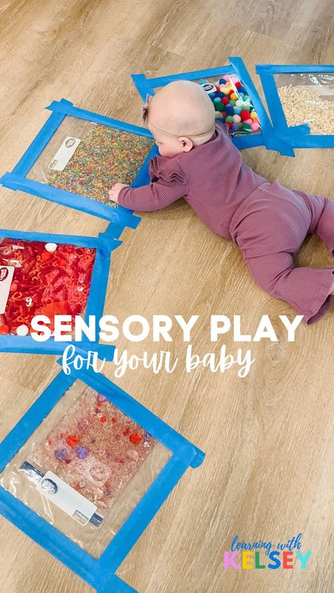 Preschool Infant Activities, Infant Invitation To Play, Infants Learning Activities, Ideas For Babies Activities, Stem Infant Activities, One Year Sensory Activities, Infant Number Activities, Infant Activities Sensory, 2 Month Sensory Activities