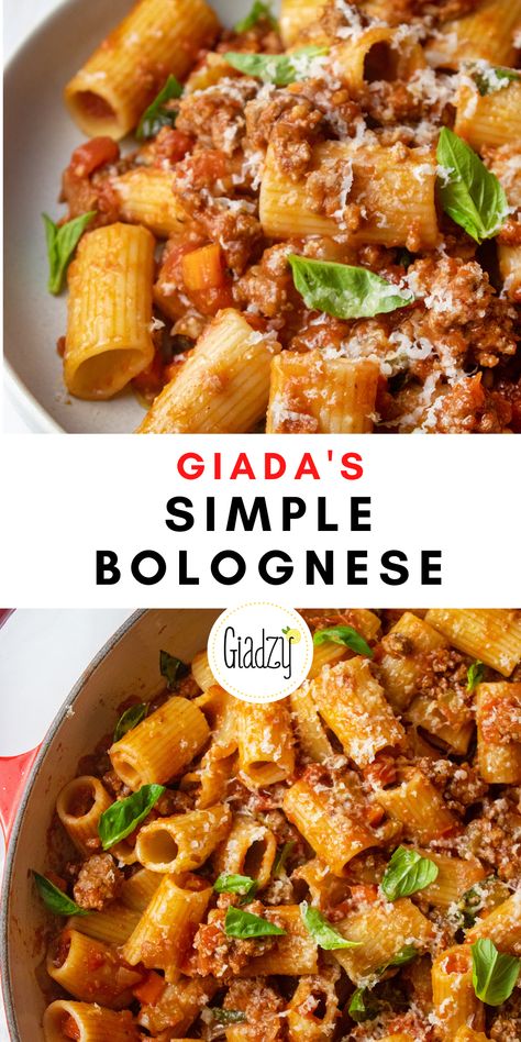 Giada Recipes, Pizza Lunch, Bolognese Recipe, Salad Pasta, Pasta Dinners, Pasta Dinner Recipes, Italian Dinner, حلويات صحية, Deilig Mat