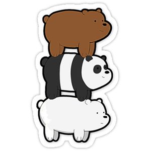 We Bare Bears Sticker We Bare Bears Ice Bear, Bare Bears Ice Bear, Stiker Macbook, Griffonnages Kawaii, Stickers Cool, Ice Bear, Drink Stickers, Cute Laptop Stickers, Tumblr Stickers