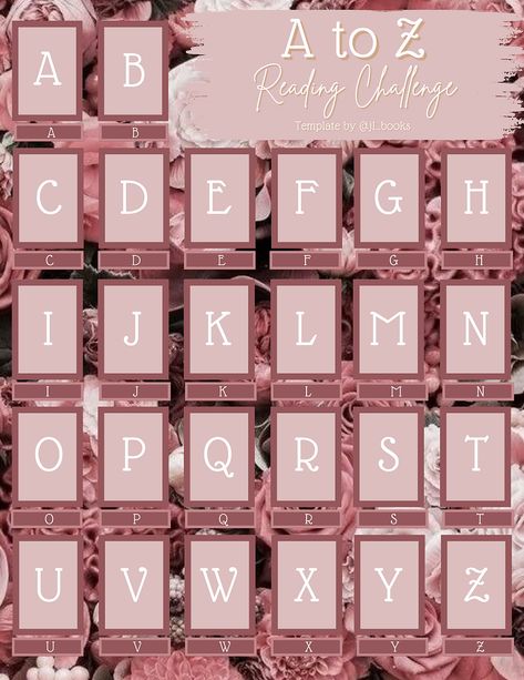 A to Z Reading Challenge A To Z Book Challenge Template 2023, Book Challenge A To Z, Abc Book Challenge Template, Book Trope Challenge, A To Z Reading Challenge Template 2023, A-z Book Challenge 2023, 50 Book Challenge Template, A To Z Book Challenge Template 2024, A To Z Reading Challenge Template 2024