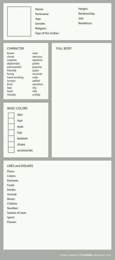 oc information chart Oc File Template, Oc Information, Character Sheet Writing, Character Sheet Template, Character Template, Writing Characters, Drawing Prompt, I Don't Always, Book Writing Tips