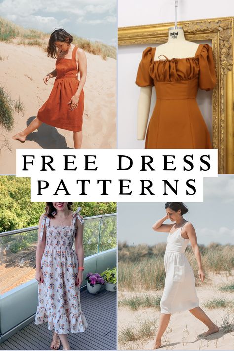 Free Dress Sewing Patterns, Dress Sewing Patterns For Women, Dress Sewing Patterns Free, Sewing Patterns Free Women, Haine Diy, Free Dress, Summer Dress Patterns, Sewing Projects Clothes, Dress Patterns Free