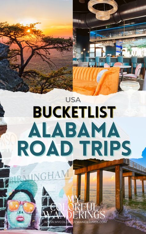 Day Trips In Alabama, Mississippi Road Trip Bucket Lists, Weekend Getaway Ideas Alabama, Fun Things To Do In Alabama, What To Do In Alabama, Alabama Road Trip Ideas, Alabama Things To Do, Little River Canyon Alabama, Alabama Bucket List