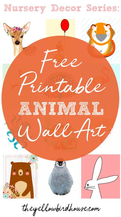 Do you need some free printable animal wall art for your nursery or child's bedroom? Here is a roundup of 57 of the best and cutest animal nursery printables. Free woodland printables, ocean printables, safari printables and much more. Lots of these free wall art pieces come in a set of multiples too, so you can create a themed nursery very easily. Nursery decor on a budget. Free printables for the frugal mom. Printable Animal Pictures, Ocean Printables, Wall Art Pieces, Cuadros Diy, Free Wall Art, Nursery Pictures, Frugal Mom, Free Printable Wall Art, Printable Animals