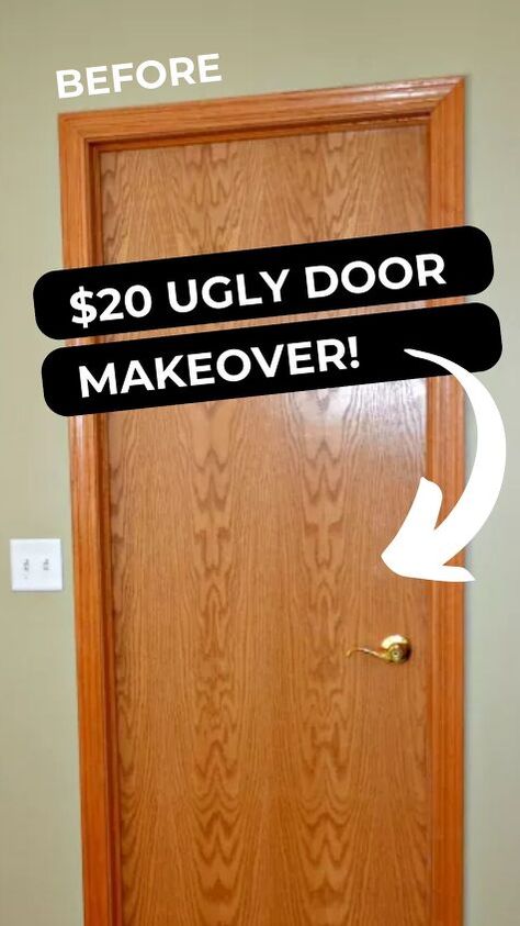 Interior Door Makeover DIY Idea Deur Makeover, Interior Door Makeover, Diy Interior Doors, Door Makeover Diy, Design Hallway, Entrance Interior, Hallway Ideas Entrance, Mobil Home, Inspire Me Home Decor