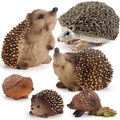 PRICES MAY VARY. INVLUDING : This Wild Animal Hedgehog Figurines Toy Palyset includes 6 piece hedgehog model toy baby hedgehog standing hedgehog crouching hedgehog and 3 small hedgehog It is an amazing toy gift and educational toy for kids. REALISTIC DETAIL : Natural appearance with realistic emulational details and color-tan color with different postures make the animal playset vivid. All the hedgehogfigures stand up very well and do not fall over. WILDELY APPLICATION: These hedgehog playset ar Jungle Forest, Garden Miniature, Baby Hedgehog, Chocolate Soap, Sand Table, Face Mold, Parent Child Relationship, Cake Decorating Tools, Educational Toys For Kids