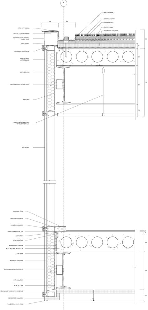 Technical Architecture, Construction Details Architecture, Wall Section Detail, Curtain Wall Detail, Bath Luxury, Detail Arsitektur, Glass Curtain Wall, Luxury Curtains, Architectural Section