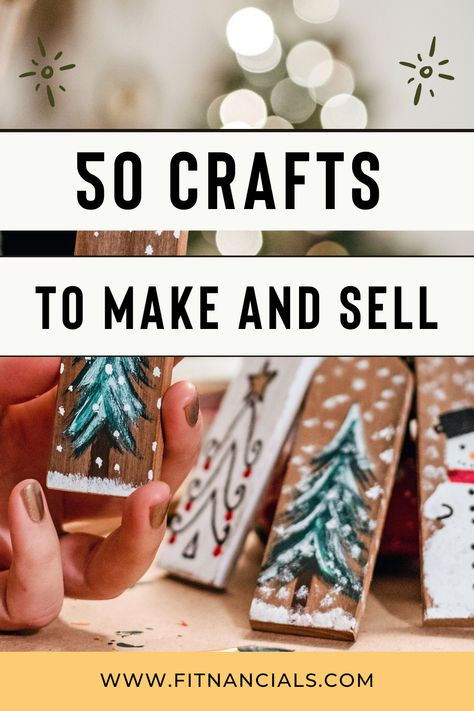 Christmas Craft Fundraiser Ideas, Home Made Christmas Present Ideas, Good Selling Crafts Diy Ideas, Easy Handmade Things To Sell, Diy For Sale Make And Sell, How To Make Cute Gifts, Art Crafts To Sell, Crafts For Adults To Sell Make Money, Best Crafts To Sell Make Money