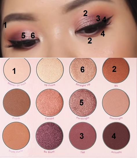 Credit goes to JudyC.  YouTube  Colourpop - Give It To Me Straight Colourpop Eyeshadow Palette Looks, By The Rose Colourpop Looks, Colourpop Palette Looks, Colourpop Eyeshadow Looks, Daytime Eyeshadow, Nerd Makeup, Hair Styles Straight, Eye Care Tips, Christmas Makeup Tutorial