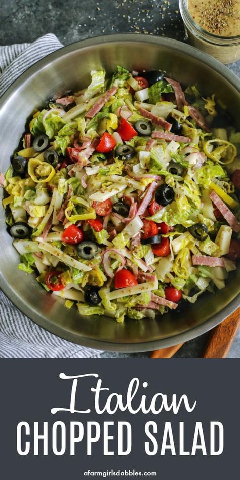 Salads For Italian Meal, Falafel Pasta Salad, Taste Of Home Recipes Salads, Paleo Italian Salad, Paleo Snacks Easy Clean Eating, Italian Chop Salad Sandwich, Salads For Pasta Dinner, Salads That Go With Italian Food, Delicious Side Salads