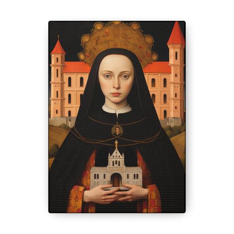 Saint Hedwig, Saint Martha, Prayer Candles, Spiritual Beliefs, Divine Design, Prayer Room, Art For Your Home, Spiritual Connection, Catholic Art