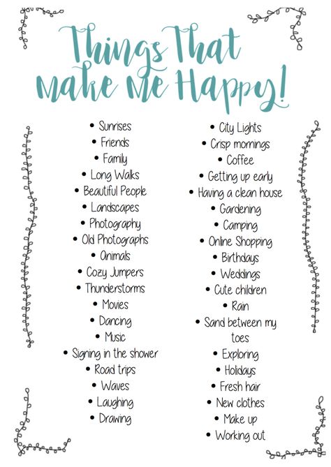 Things That Make Me Happy - Bullet Journal Ideas, check out my online journal made up of creative little posts like this. Be Happy, let happiness take ove Journal Ideas Things That Make Me Happy, What Make Me Happy Journal, Things Make Me Happy List, What Makes Me Happy List Journal, Things That Makes Me Happy Journal, List Of Things That Make Me Happy, Things That Make You Happy List, What Makes You Happy List, Things That Makes Me Happy