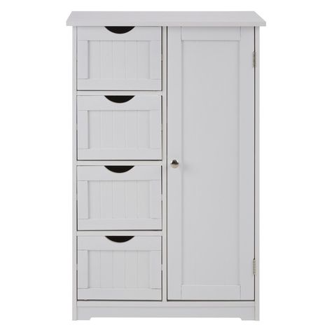 Budget Storage, Single Door Cabinet, Bathroom Standing Cabinet, Bathroom Tall Cabinet, Chic Lounge, White Cabinet, Cabinet Shelving, Bathroom Items, Door Cabinet