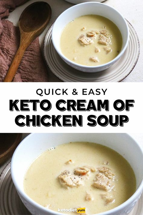 Keto Cream Of Chicken Soup, Keto Cream Of Chicken, Keto Creamy Chicken, Keto Chicken Soup, Dry Soup Mix, Quick Family Dinners, Slow Cooker Creamy Chicken, Creamy Chicken Soup, Keto Cream