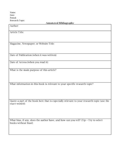 Miss K.'s English 9: Annotated Bibliography Worksheet Editing Practice Worksheets, Poetry Analysis Worksheet, High School Lesson Plans, Miss K, Annotated Bibliography, Middle School Lesson Plans, Homeschool Worksheets, School Essay, Math Interactive Notebook