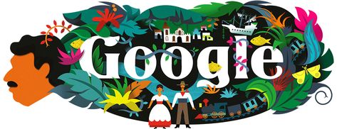 Google celebrates Colombian novelist Gabriel García Márquez’s 91st birthday with a Doodle on March 6, 2018. Google Birthday, Doodle 4 Google, Google Homepage, 91 Birthday, Google Logo, Google Doodle, Losing My Religion, Gabriel Garcia Marquez, Google Doodles