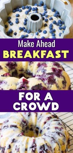 Easy Breakfast Pastries For A Crowd, Dinner For A Crowd Healthy, Easy Baking Breakfast Recipes, Desserts That Go With Breakfast, Brunch Display Ideas Buffet, Feeding 15 People, Good Brunch Food, Dessert Breakfast Ideas, Easy Brunch Birthday Party Food