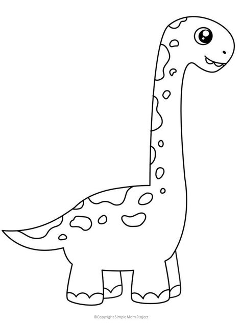 Dinasour Template Shape, Cartoon Dinosaur Drawing Easy, Dinosaurs Coloring Pages Free Printable, Dinosaur Colouring Pages Free Printable, Dinosaur Shape Craft, Dinosaurs Printables Free, Dino Arts And Crafts, Dinosaur Cutouts Printable Free, Dinosaur Stencil Printable