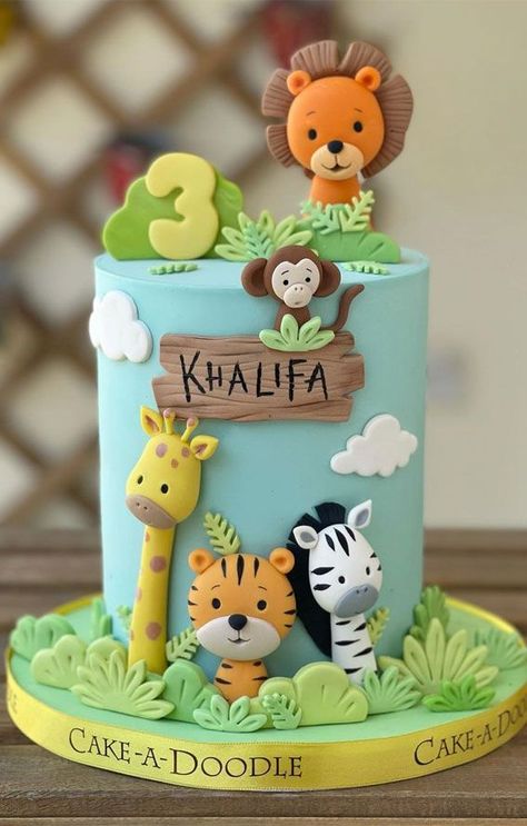 43 Cute Cake Decorating For Your Next Celebration : Zoo Birthday Cake for 3rd Birthday in 2022 | Safari birthday cakes, Zoo theme birthday cake, Boys first birthday cake Cake For 3rd Birthday, Zoo Theme Birthday Cake, Cute Cake Decorating, Zoo Birthday Cake, Zoo Theme Birthday, Kue Fondant, Jungle Birthday Cakes, Zoo Cake, Safari Birthday Cakes