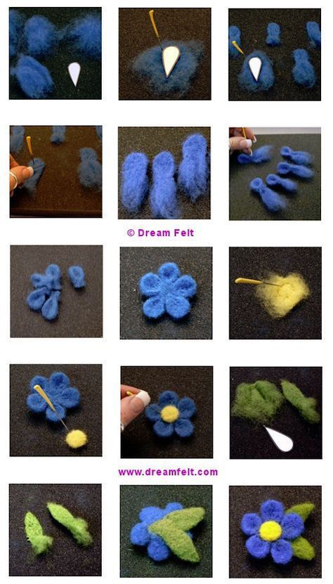 Little Lambs for Easter! A collection of Needle Felting Tutorials – Felting Pin Tutorial, Tovad Ull, Needle Felting Tutorial, Needle Felted Bunny, Felt Flowers Diy, Needle Felting Diy, Wool Needle Felting, Felt Fairy, Needle Felting Tutorials