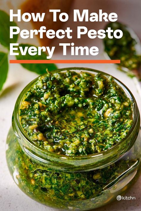 Garden Pesto Recipe, The Best Pesto Recipe, Best Homemade Pesto Recipe, Recipe For Pesto Sauce, Pesto Recipe No Nuts Easy, Best Basil Pesto Recipe, Traditional Pesto Recipe, Pesto Homemade Recipes, Diy Pesto Sauce