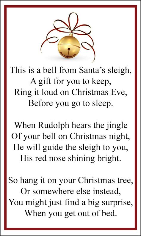 Natal, Christmas Magic For Kids, Kids Christmas Ornament Crafts, Homemade Christmas Cards Ideas Creative, Santa Bell, Christmas Poem, Christmas Stories, Christmas Poems, Christmas Bell