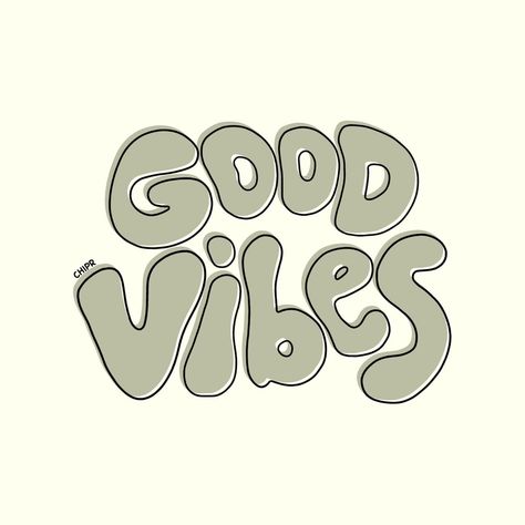 good vibes procreate art and lettering Good Vibes Widget, Letters Ideas Design, Design Kaos Aesthetic, Aesthetic Logo Design Ideas, Procreate Designs, Vibes Logo, Ways To Boost Your Mood, Lettering Procreate, Good Logo