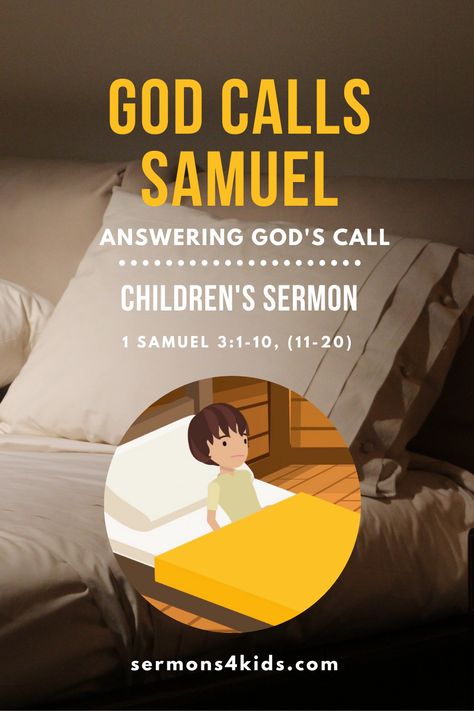 Samuel Listens To God Lesson, God Calls Samuel Object Lesson, God Calls Samuel Craft, Samuel Listens To God Craft, Samuel Listens To God, Youth Sermons, Sermons For Kids, Sunday School Stories, 1 Samuel 3