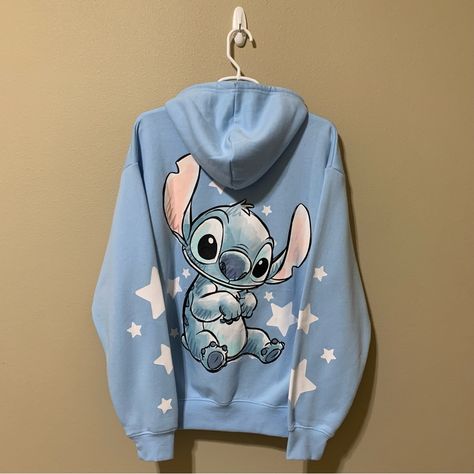 Disney’s Lilo & Stitch Hooded Sweatshirt -Size Medium -Blue -Zipper Closure -Hoodie -Front Pockets -Approximate Measurements On A Flat Surface: Chest/Bust: 22” Length: 27” -60% Cotton/40% Polyester -Nwt Stitch Birthday Presents, Disney Outfits Stitch, Cute Stitch Outfits, Stitch Things Disney, Disney Hoodies For Women, Cute Stitch Things, Stitch Disney Outfit, Cute Stitch Stuff, Stitch Disney Art