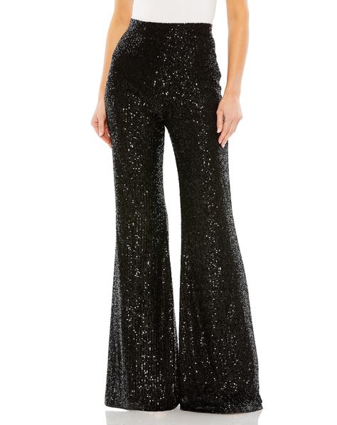 Pants Formal Sequined Long Pants ONLY Black Black Sequin Pants Outfit, Semi Formal Dresses Long, Evening Pants, Black Sequin Pants, Plus Size Short Dresses, Pants Formal, Black Mac, Vestidos Color Coral, Red Formal Dresses