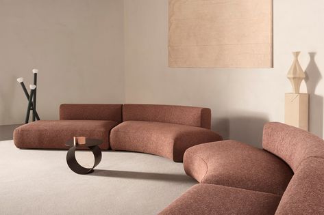 Curve Sofa, Cosy Sofa, Curved Sectional, Italian Furniture Brands, Contemporary Furniture Design, Curved Sofa, Design Del Prodotto, Italian Furniture, Banquette